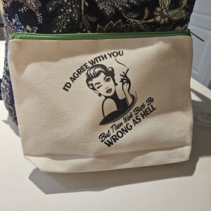 5 For$25 -Stylish Cream Multi-Pupose Canvas Pouch - 1 For $8